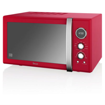 Swan Retro 900w Combi Microwave - Red Swan Retro 900w Combi Microwave - Red